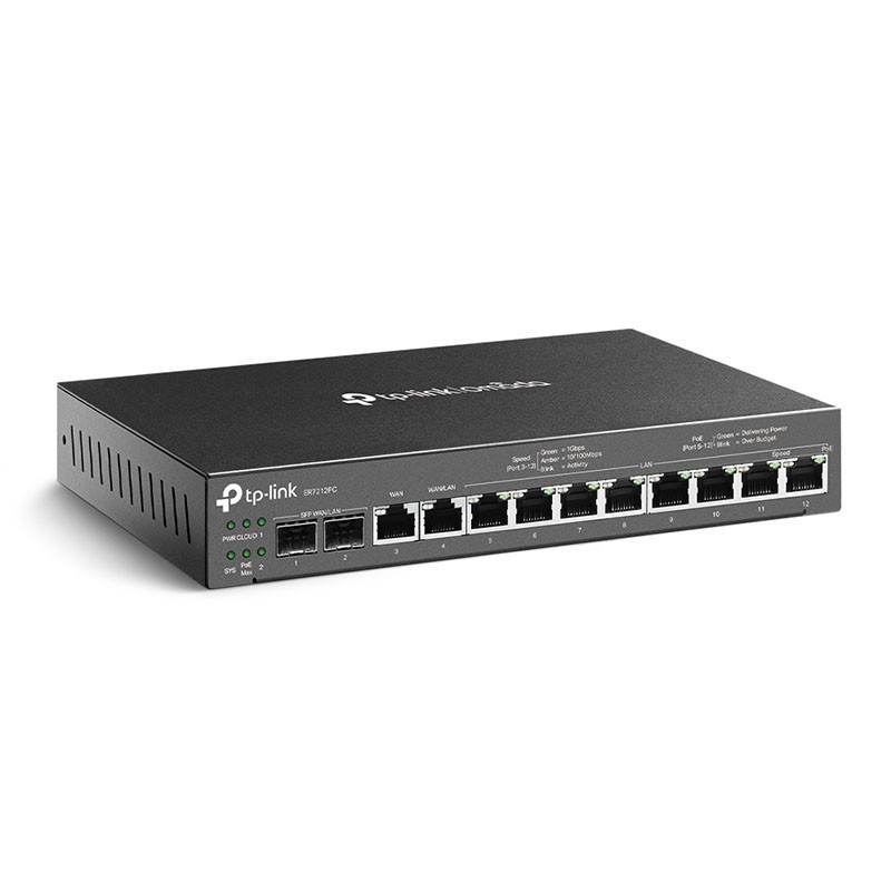 TP-Link ER7212PC Omada Gigabit VPN Router with PoE+ Ports and Controller