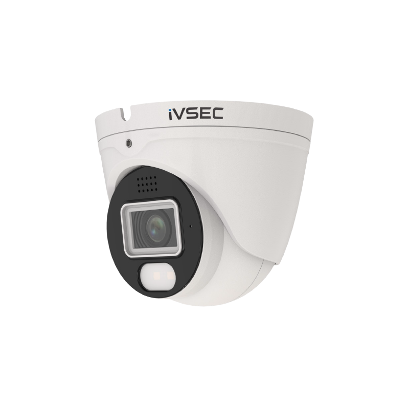 IVSEC TURRET IP CAMERA, 8MP, 2.8MM FIXED LENS, 25FPS, POE, IP66, ADV DET, ADV IVSNC368ADX
