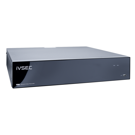 IVSEC NR6648EX NVR, 64 CHANNELS, 2 GIGABIT PORTS, 8 BAYS, H265, 4K HDMI, ADV IVSNR6648EX