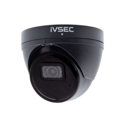 IVSEC TURRET IP CAMERA, 5MP, 2.8MM FIXED LENS, 20FPS, POE, IP66, 30M IR, MIC, PIR, BLACKNC110XC-BLK