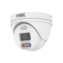IVSEC TURRET IP CAMERA, 4MP, 2.8MM FIXED LENS, 25FPS, POE, IP66, 30M IR, LED ALERT