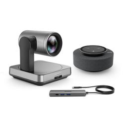 Yealink UVC84 BYOD Teams Video Conference Kit For Large Rooms, 1x UVC84, MSpeaker II, 2x VCM34 Microphones