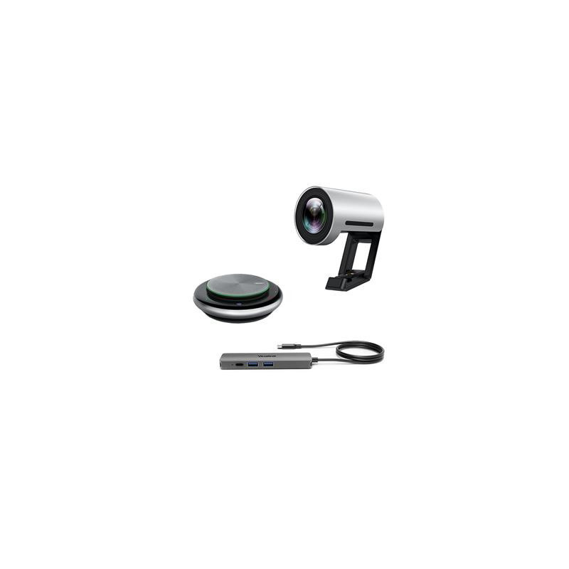 Yealink UVC30-CP900-BYOD Teams Video Conference Kit For Small & Huddle Rooms - 1x UVC30 Camera - 1x CP900 Speakerphone - 1x BYOD
