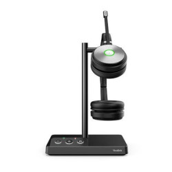 Yealink WH62 Dual UC DECT Wireless Headset - Busylight On Headset - Leather Ear Cushions
