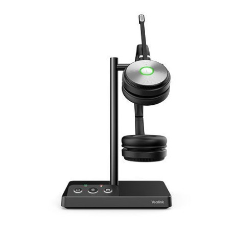 Yealink WH62 Dual UC DECT Wireless Headset - Busylight On Headset - Leather Ear Cushions