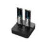 Simplecom SD550v2 USB 3.2 Gen2x2 to Dual Bay NVMe M.2 SSD Docking Station Duplicator Offline Clone