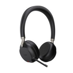 Yealink BH72 Bluetooth Wireless Stereo Headset - Black - USB-C - Supports Wireless Charging - Rectractable Microphone - 40 hours