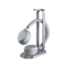 Yealink BH72 Bluetooth Wireless Stereo Headset - with Charging Stand - Grey - USB-A - Supports Wireless Charging - Rectractable 