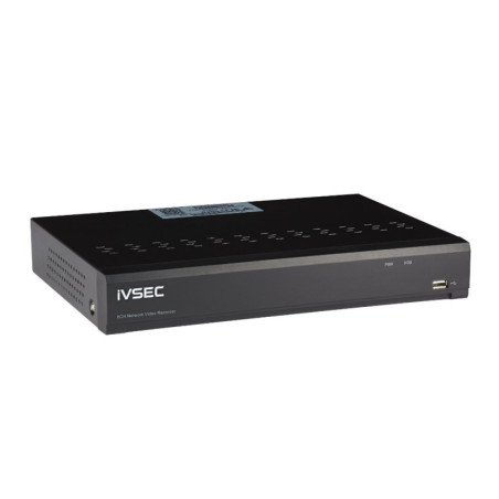 IVSEC NR308XC NVR, 8 CHANNELS, 12MP, 8 x POE PORTS, 1 BAY, H265, 4K HDMI, IVSNR308XC