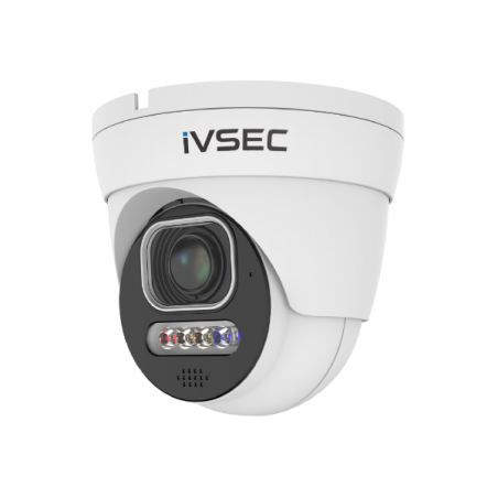 IVSEC TURRET IP CAMERA, 8MP, 2.8MM-12MM MOTORISED LENS, 25FPS, POE, IP66, ADV DETNC512ADX