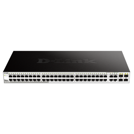 D-Link | DGS-1210-52 | 52 Port Gigabit Smart Managed Switch | 52 RJ45 Ports | 4 SFP (Combo) Ports