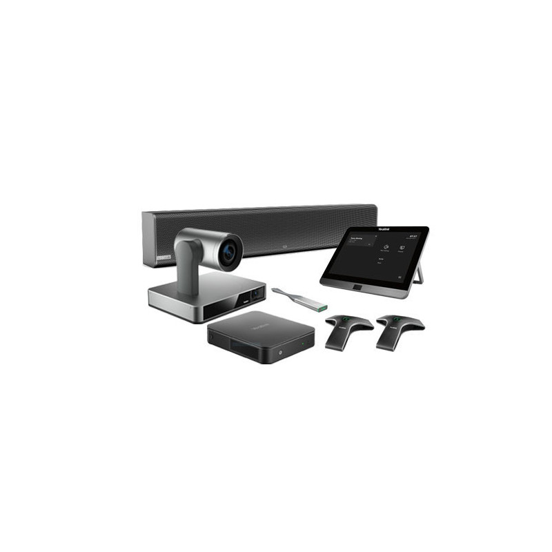 Yealink Teams Room System With Mcore Pro - UVC86 4K Camera - Wireless Presentation - Vcm34 Mics And Soundbar With 2-Year Ams (MV