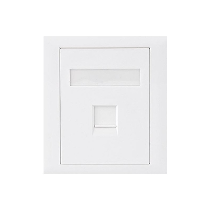 CAT6 RJ45 Wall Face Plate 86x86mm 1 Port Socket Kit