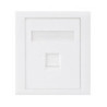 CAT6 RJ45 Wall Face Plate 86x86mm 1 Port Socket Kit