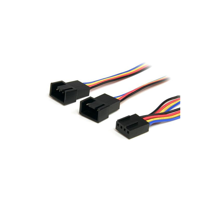 StarTech 12in 4 Pin PWM Fan Extension Power Y Cable  F/M