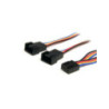 StarTech 12in 4 Pin PWM Fan Extension Power Y Cable  F/M