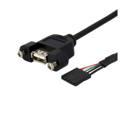 3ft Panel Mount USB A / USB...