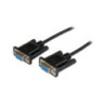 StarTech 2m Female to Female RS232 Serial Null Modem Cable - Black