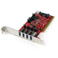 4 Port PCI USB 3.0 Card w/...
