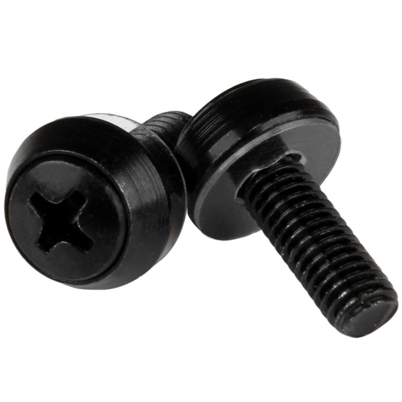 M6 Mounting Screws - 50 Pack Black