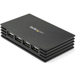 4 PORT COMPACT BLACK USB...