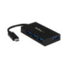 4 Port USB C Hub - C to A - Power Adapt