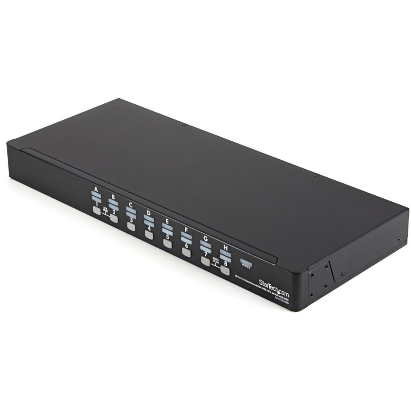 16 Port 1U Rackmount USB KVM Switch Kit