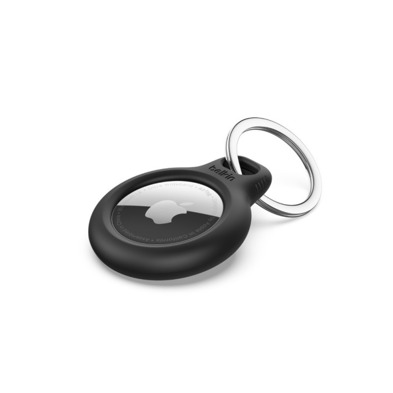 SECURE HOLDER KEYRING FOR AIRTAG- BLK