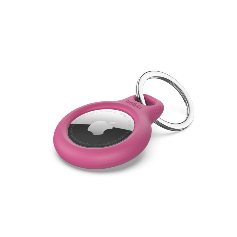 SECURE HOLDER KEYRING FOR AIRTAG - PINK