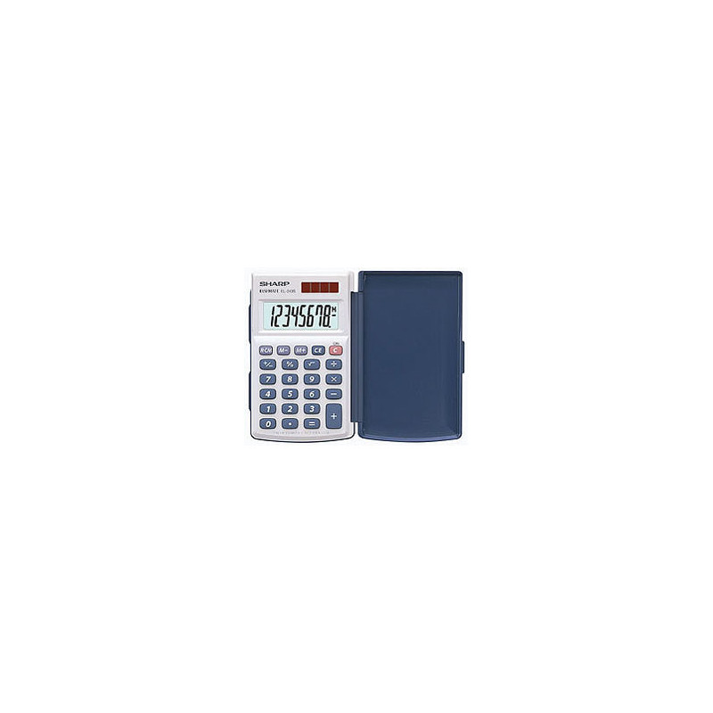 8 DIGIT DUAL POWERED HARD CASE POCKET CA