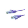 1.5m CAT6A THIN U/UTP LSZH 28 AWG RJ45 Network Cable | Purple