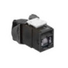 LEVITON | Atlas-X1™ Cat 6 UTP QUICKPORT™ Jack with Shutters | Black