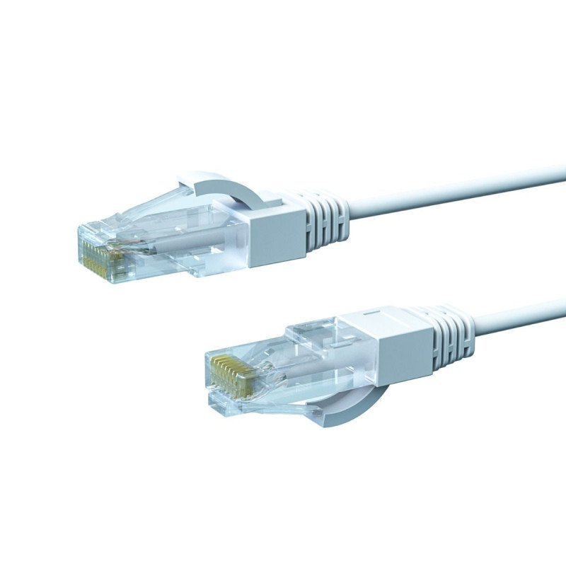 3m CAT6A THIN U/UTP LSZH 28 AWG RJ45 Network Cable | 10 Pack White